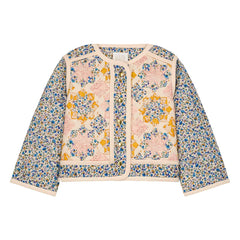 Louise Misha - Chaqueta acolchada Orishane Patchwork | Azul