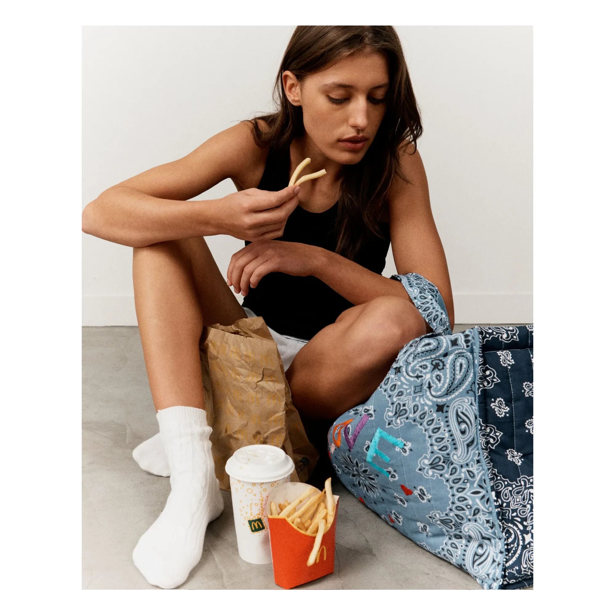 Llámalo por tu nombre - Matelassé Love Bolso Maxi | Azul