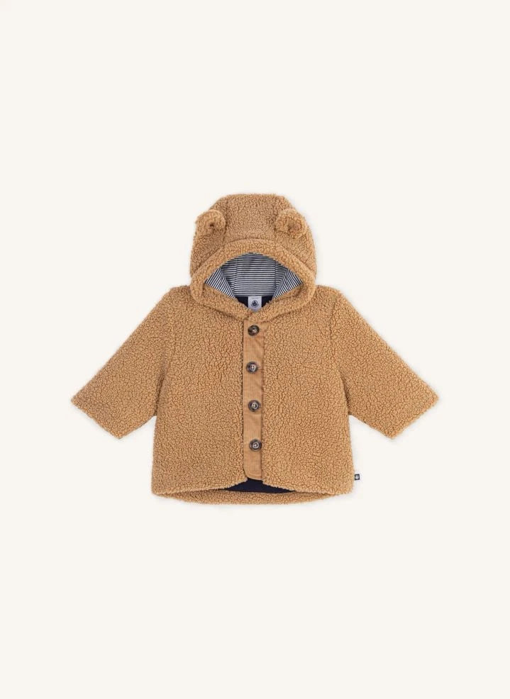 Petit Bateau - Sherpa Kulaklı Kaban | Bej