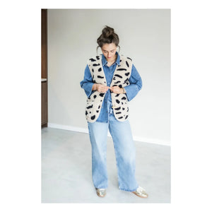 Alwero - Chaleco sin mangas Alpen Cheetah - Colección adulto | Beige