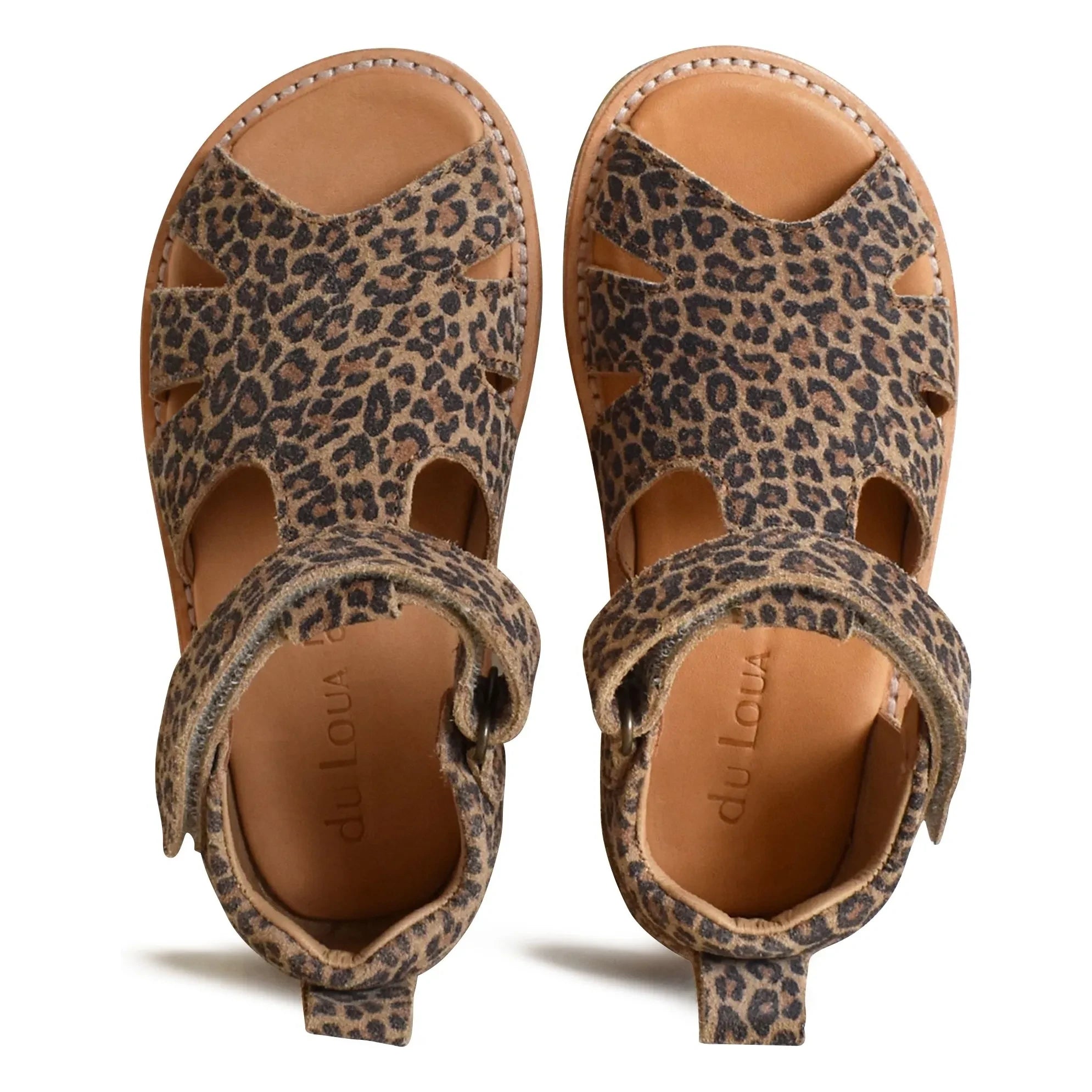 du Loua - Sandalias de tacón Leopardo Du Eden | Marrón