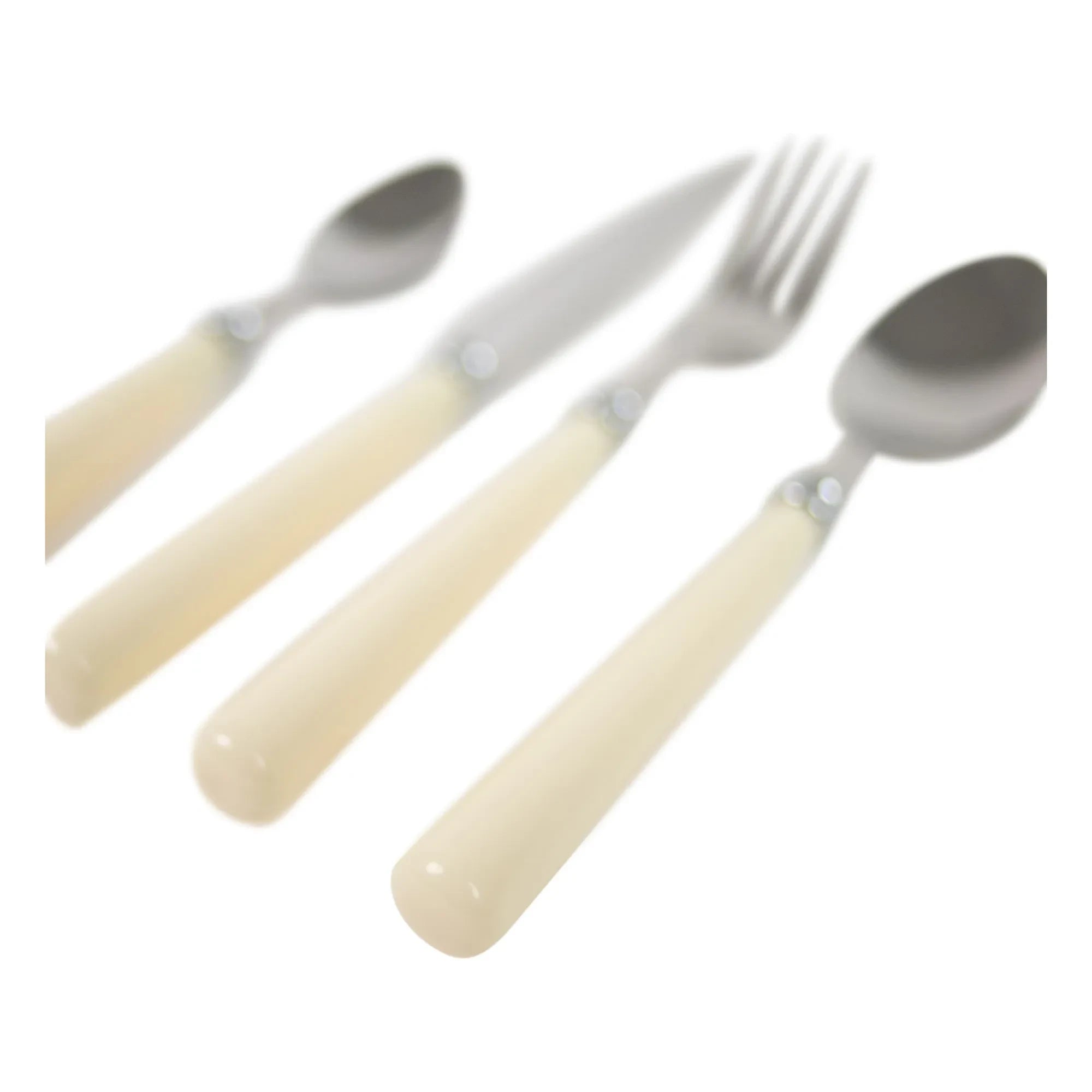 Olsson & Jensen - Set de cubertería Lotta - Juego de 24 piezas | Blanco roto