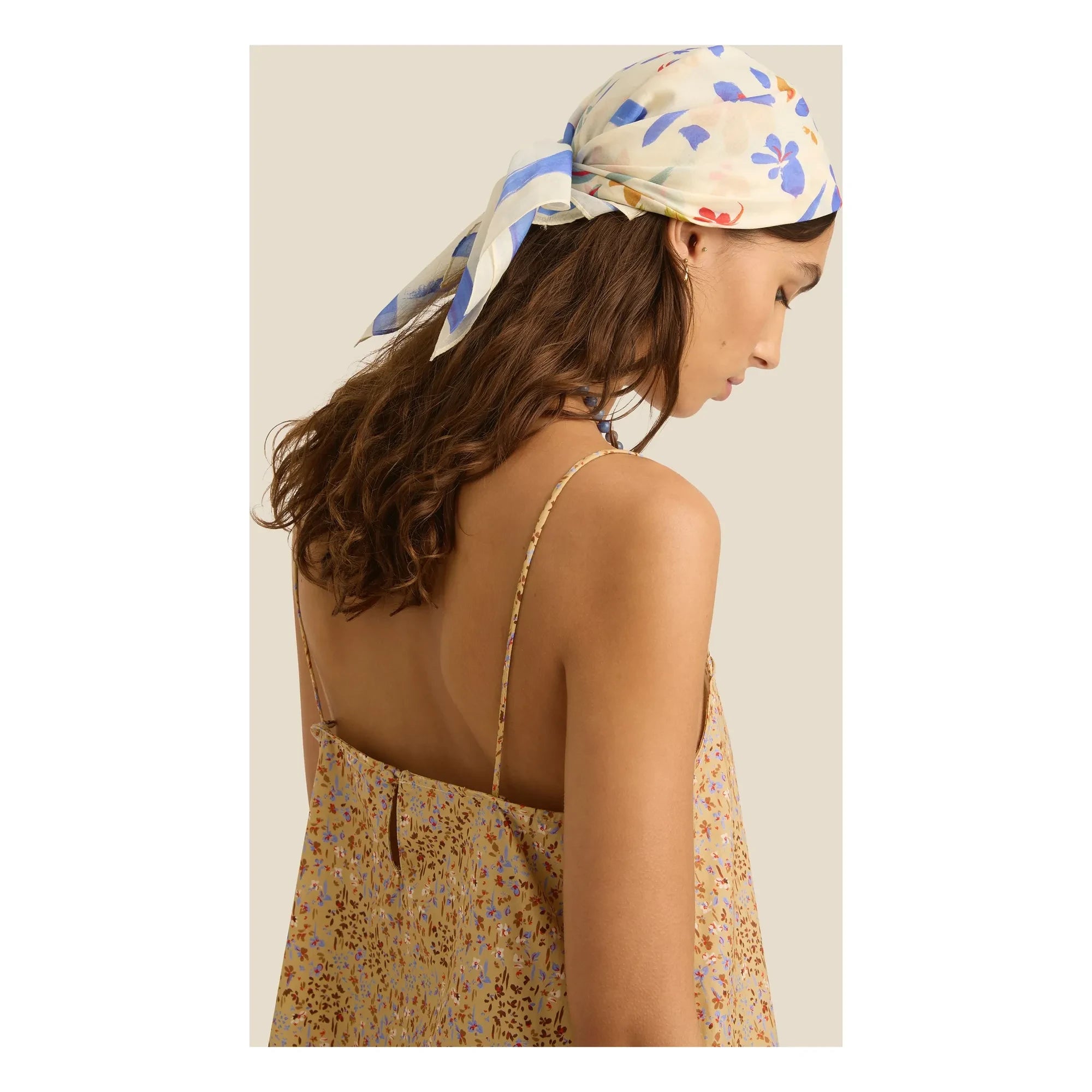 Soleil Soleil - Pañuelo de algodón orgánico Posy | Beige