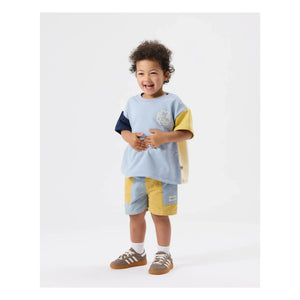 Goldie + Ace - Camiseta oversize gruesa | Azul claro