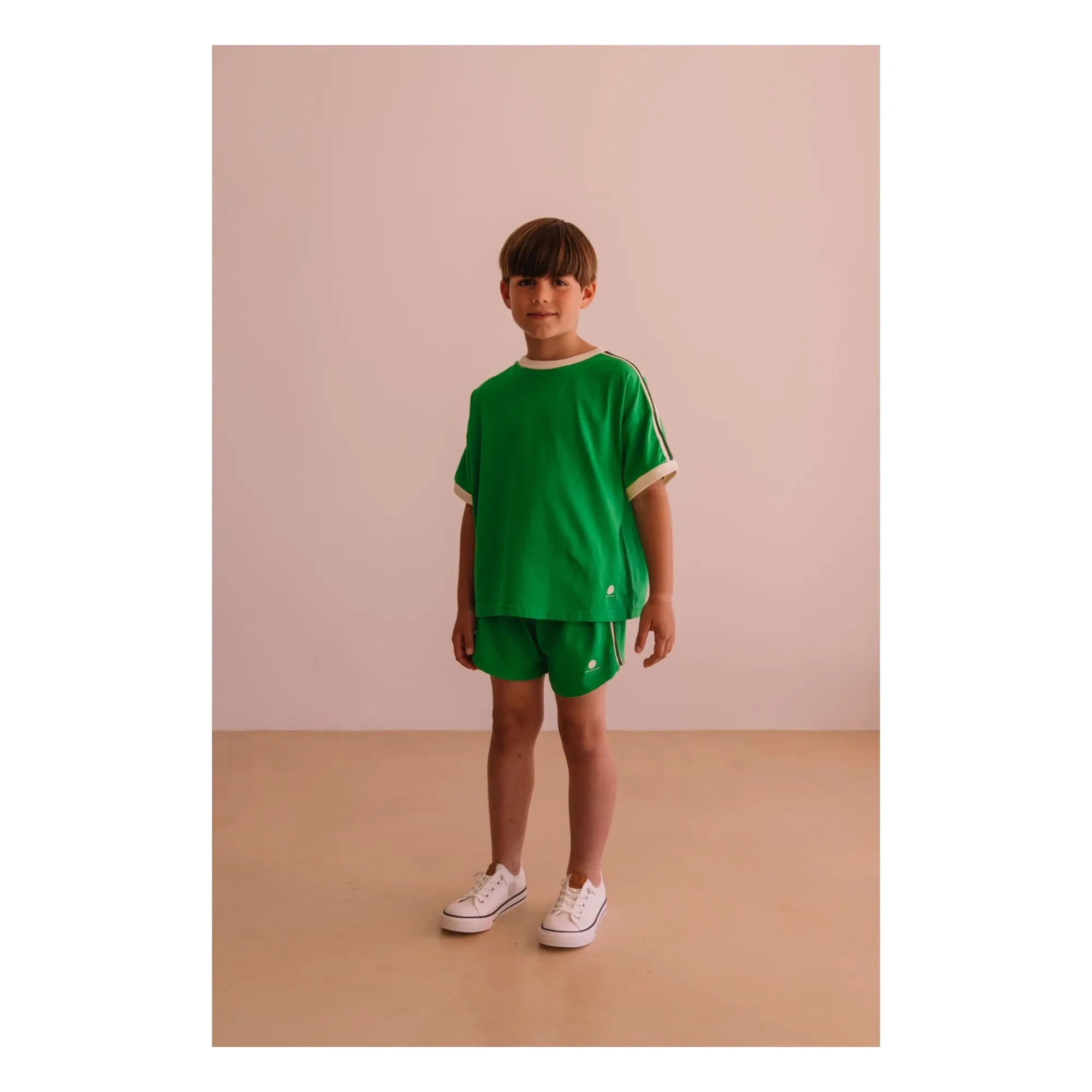 We Are Kids - Taylor Camiseta de Algodón Orgánico Contraste | Meadow Green