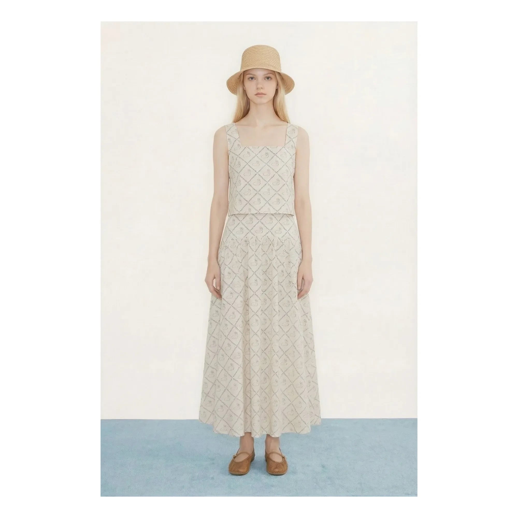 The Tiny Big Sister - Falda Cisne Algodón | Beige