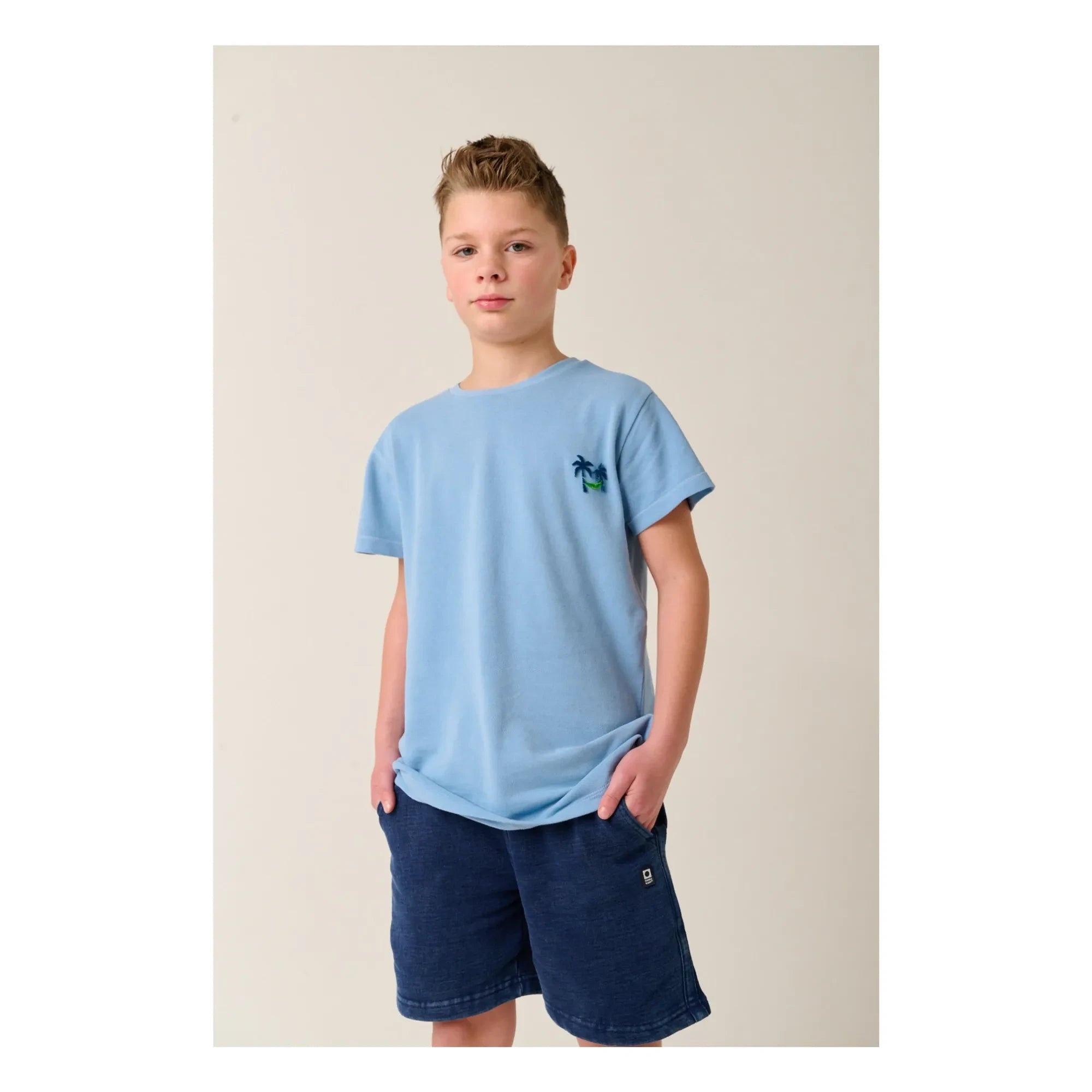 Tumble N'Dry - Pantalones cortos de algodón orgánico Whitehaven | Azul marino