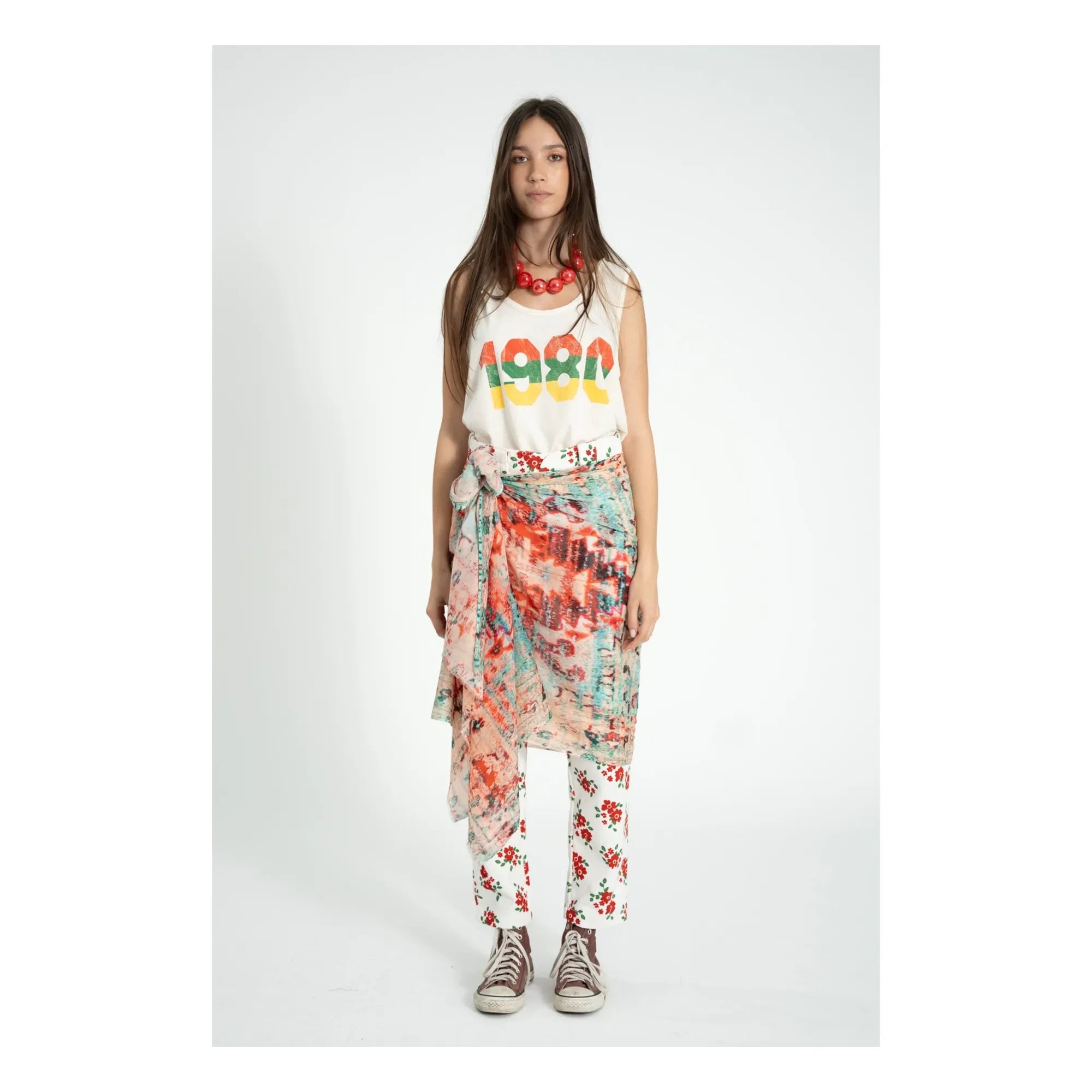Sisters Department - Camiseta de tirantes de lino y algodón Olivia | Crudo