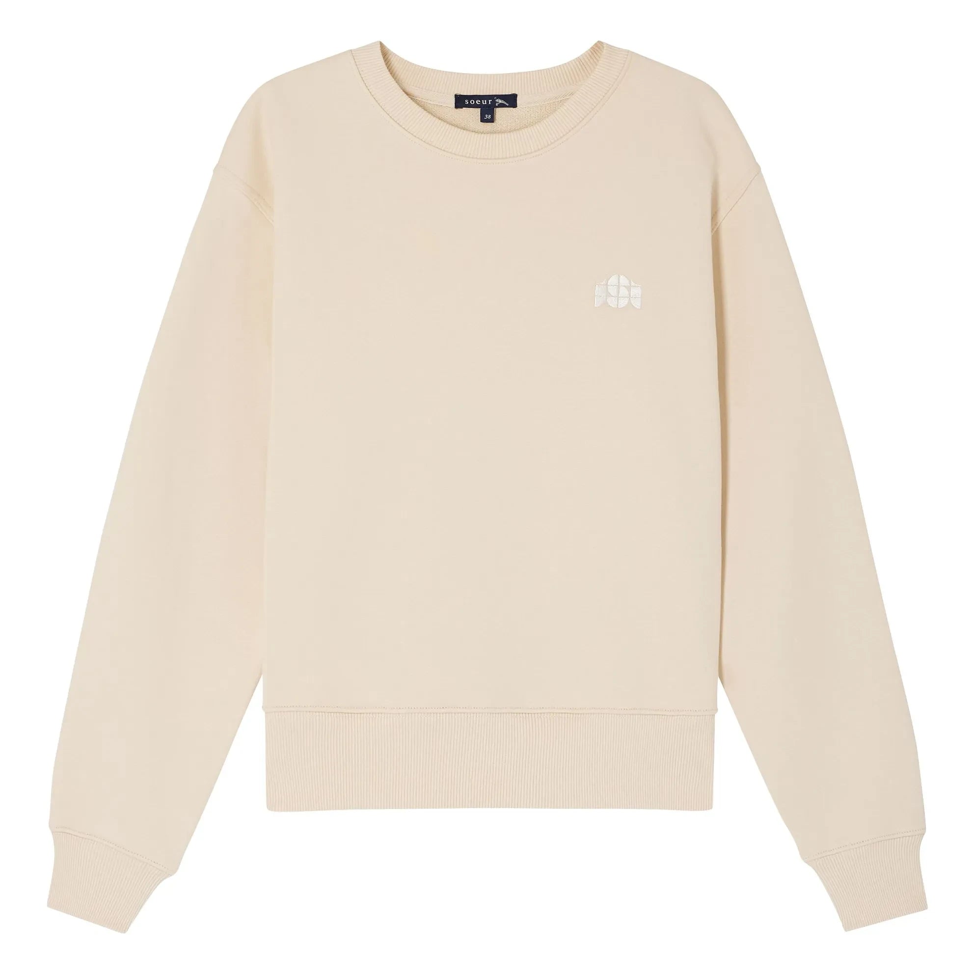 Sudadera de algodón orgánico Soeur - Donatien | Crema