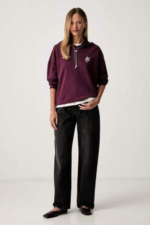 Sudadera con capucha de algodón Liu Jo para mujer