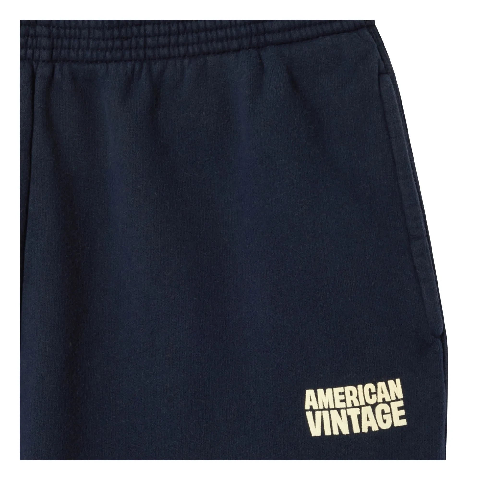 American Vintage - Jogger de algodón Plizzy | Azul marino