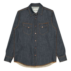 Nudie Jeans - Camisa Gunnar Dry Streaky | Azul Oscuro
