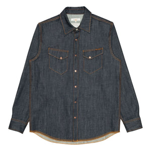 Nudie Jeans - Camisa Gunnar Dry Streaky | Azul Oscuro