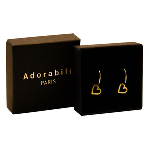 Adorabili - Pendientes de corazón finos | Oro