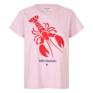 Lollys Laundry - Camiseta de algodón Roma Lobster | Rosa