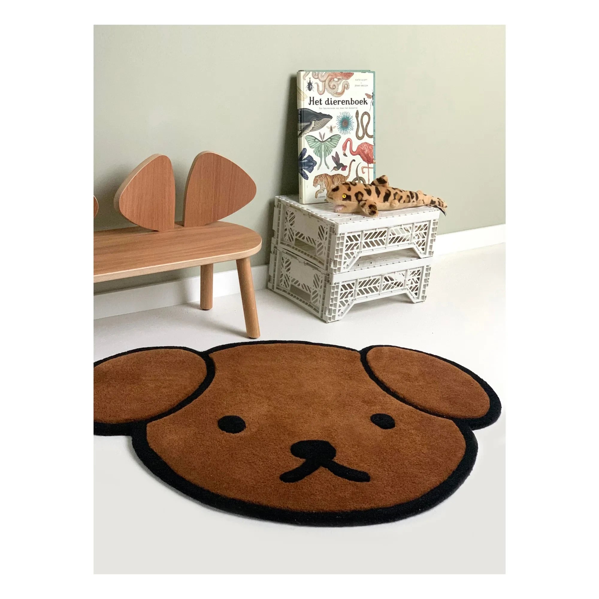 Maison Deux - Alfombra de oso Snuffy Miffy | Marrón