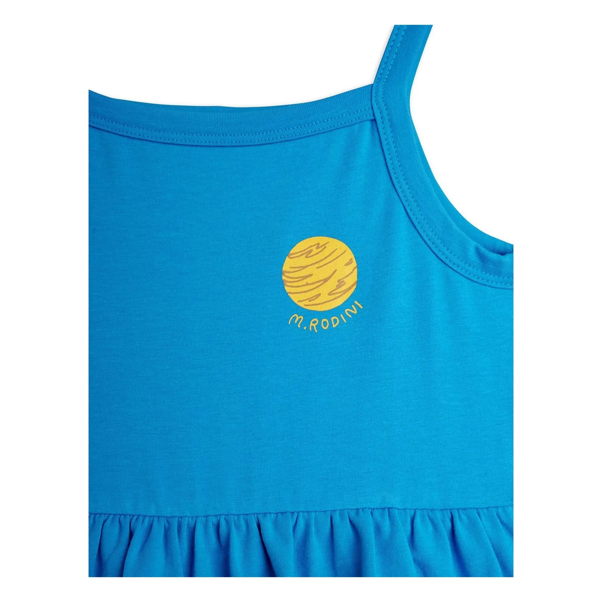 Mini Rodini - Vestido de algodón orgánico Planète | Azul