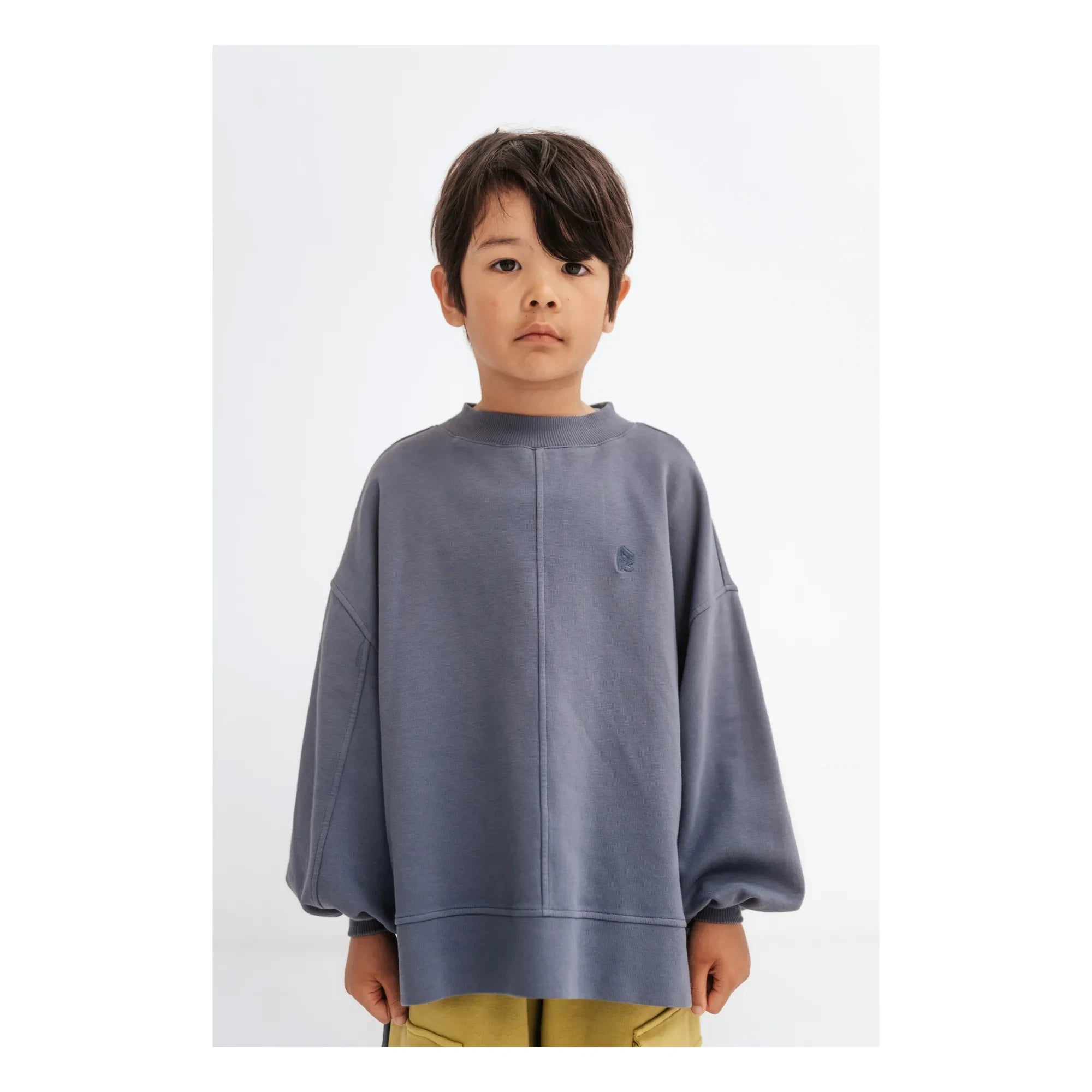 Repose AMS - Sudadera de algodón orgánico en forma de caja | Gris carbón