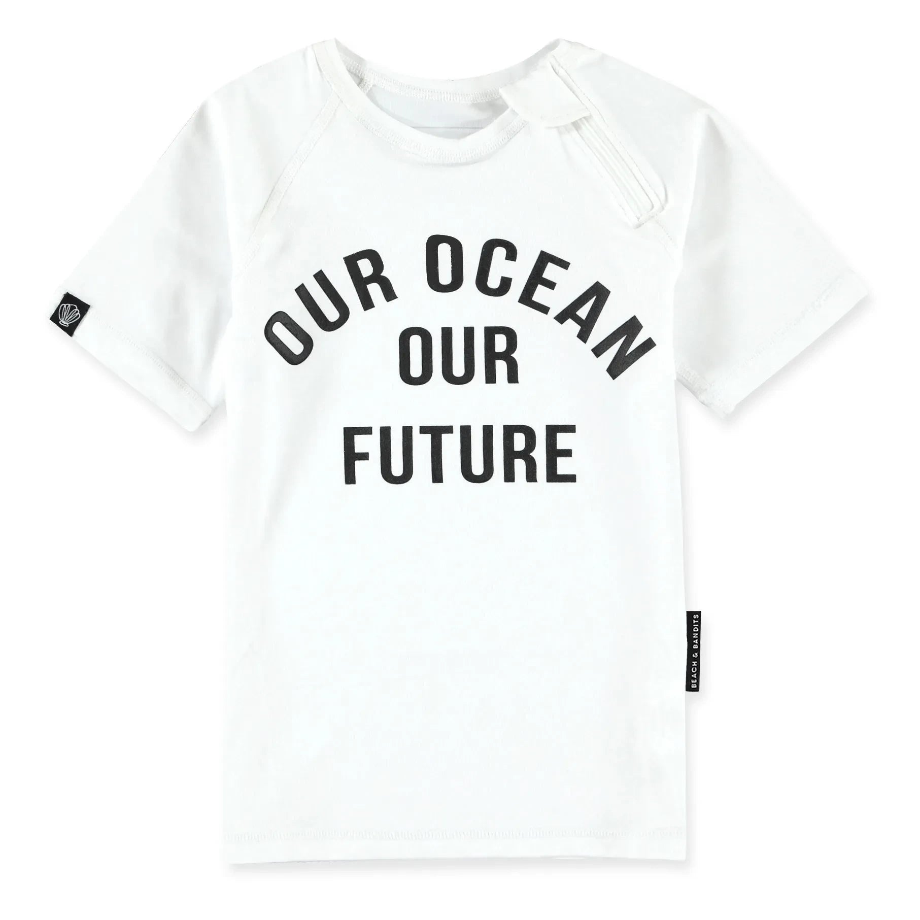 Beach & Bandits - Camiseta de protección UV Ocean | Blanco