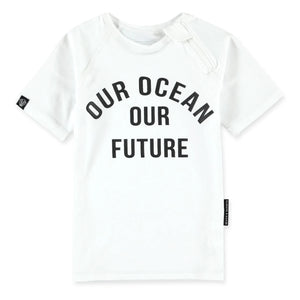 Beach & Bandits - Camiseta de protección UV Ocean | Blanco
