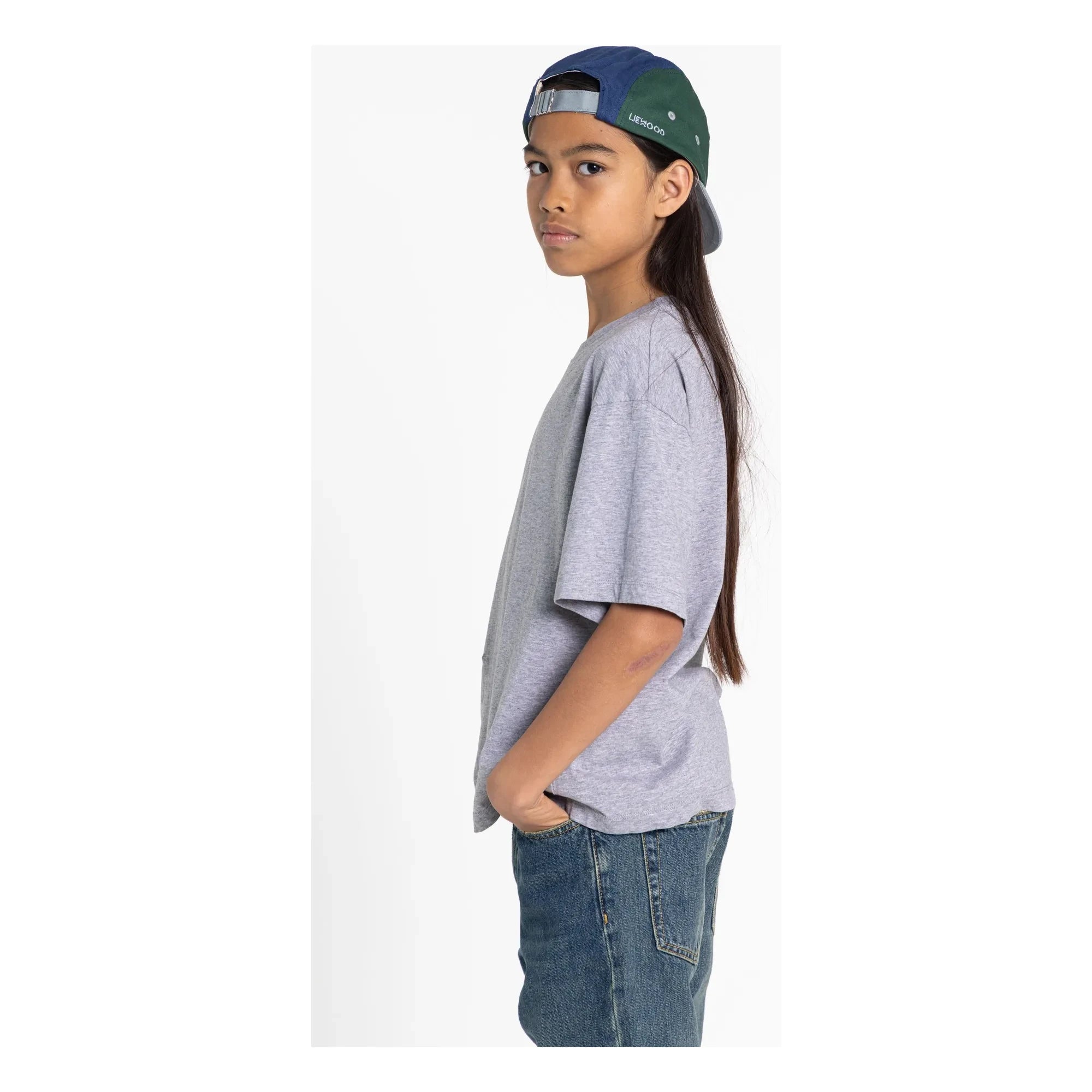 Smallable Kid - Camiseta de algodón orgánico Nils | Gris jaspeado
