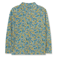Tinycottons - Jersey de cuello alto a rayas de algodón orgánico | Azul
