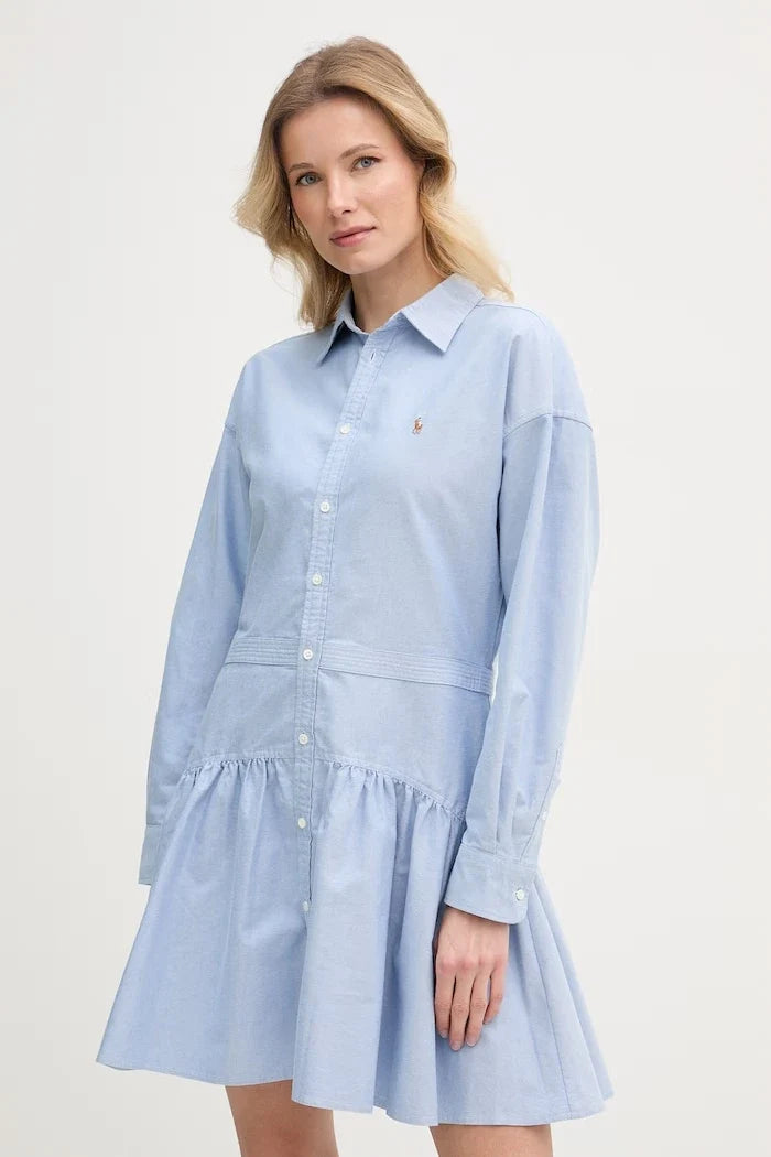 Vestido camisero de algodón Polo Ralph Lauren