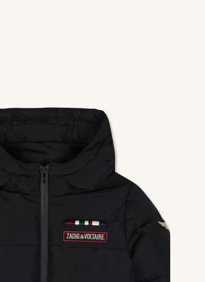 Zadig & Voltaire - Abrigo acolchado con badge Zadig et Voltaire | Negro