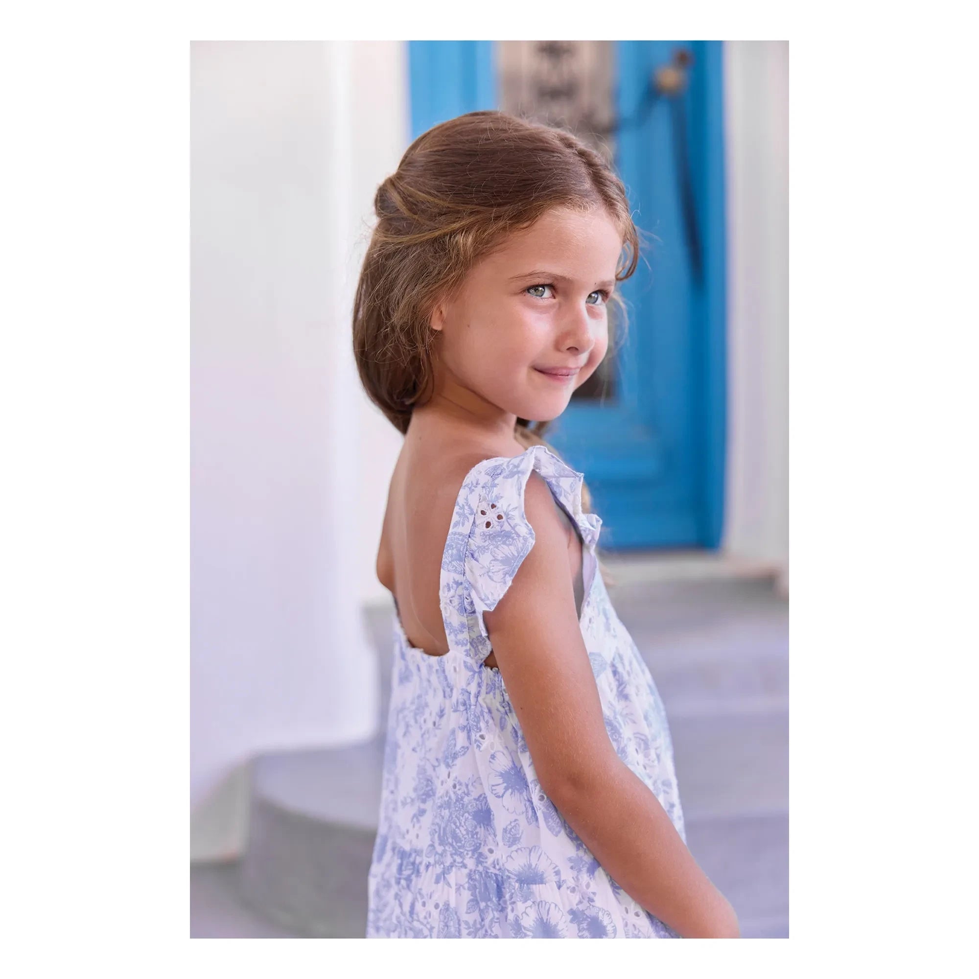 Tartine et Chocolat - Vestido Bordado Floral | Blanco