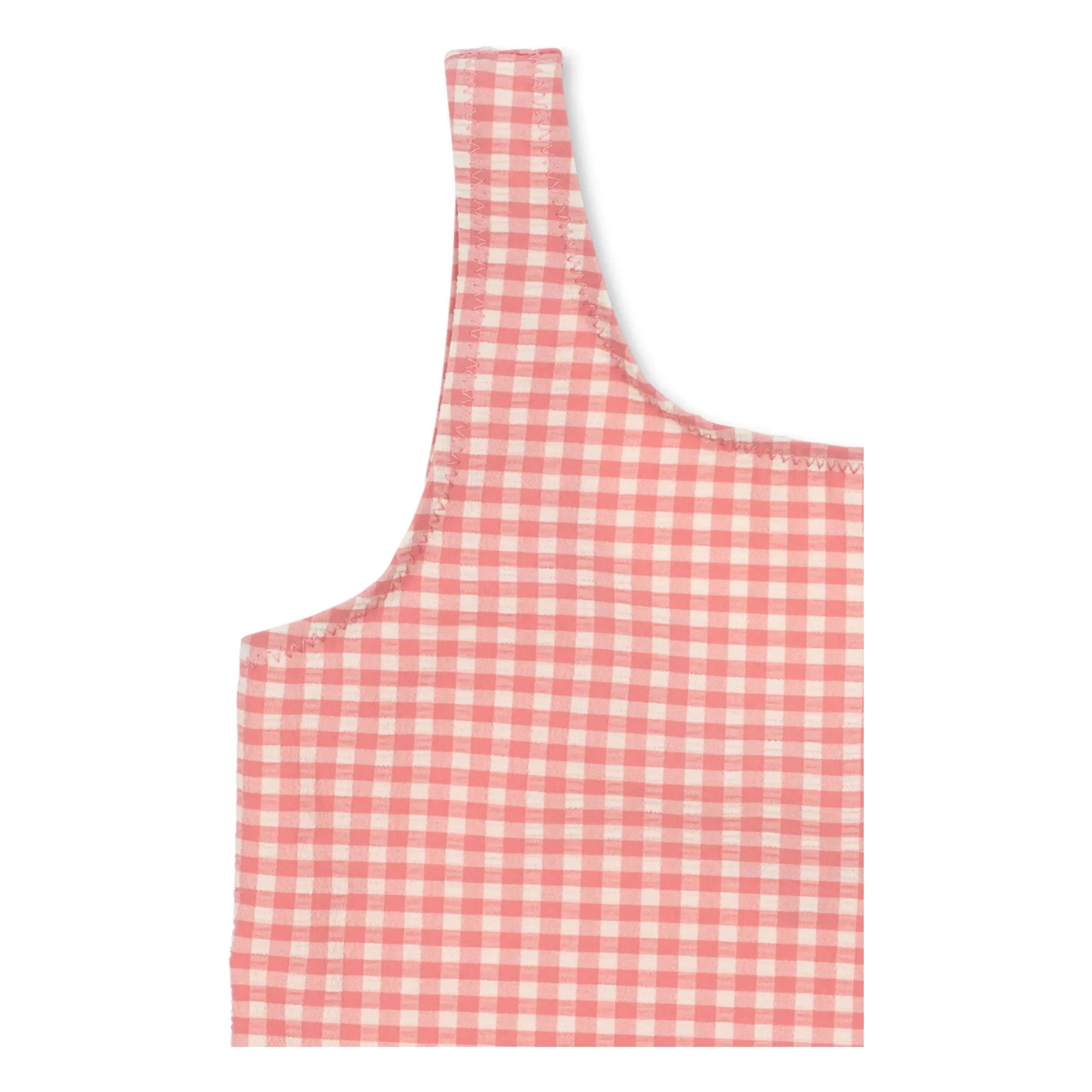 Konges Sløjd - Bañador con volantes de fresa con diseño Etta Gingham | Rosa