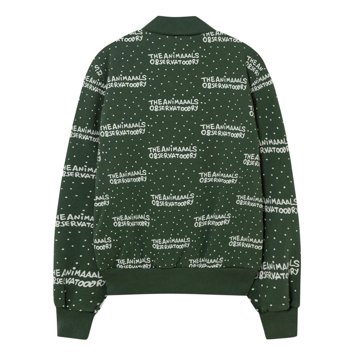 The Animals Observatory - Zebra Fermuarlı Sweatshirt | Koyu yeşil