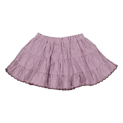 Falda Bea con rayas borgoña de Loir | Morado
