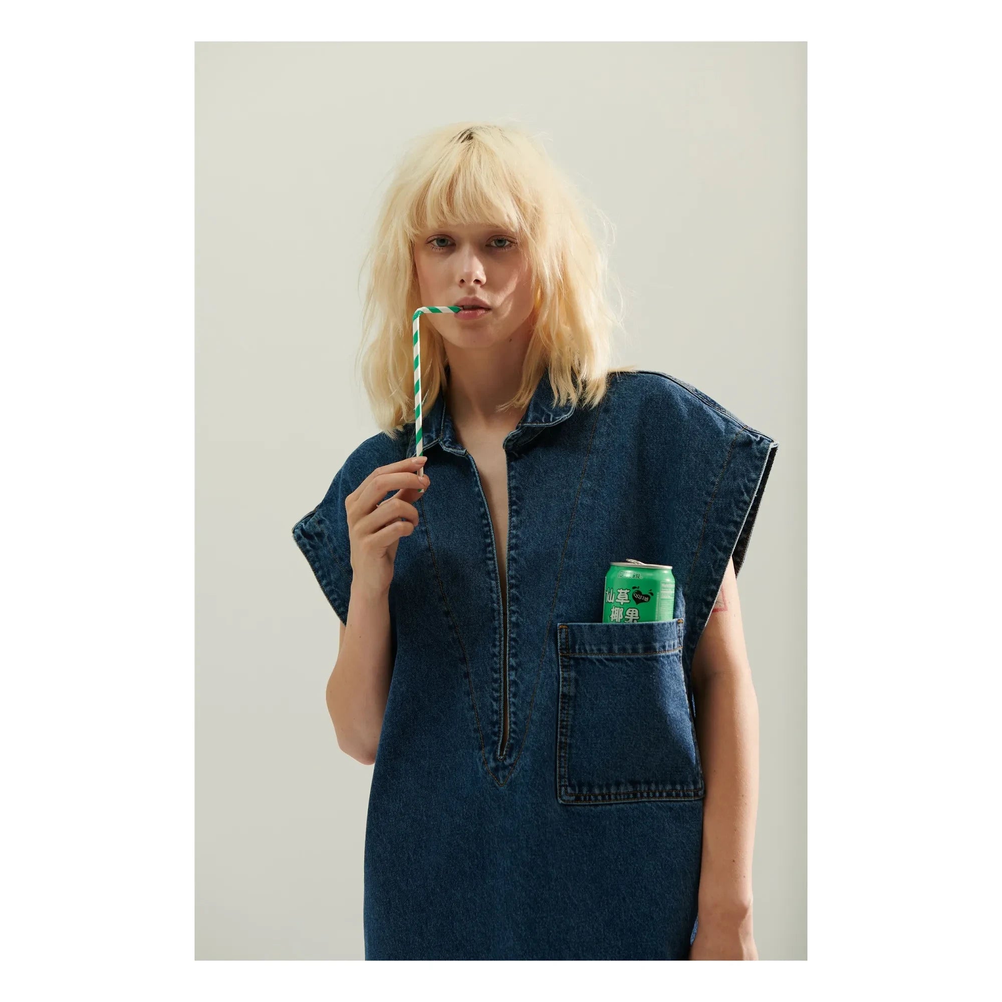 BELLEPIECE - Vestido Vaquero Zafra | Azul Oscuro