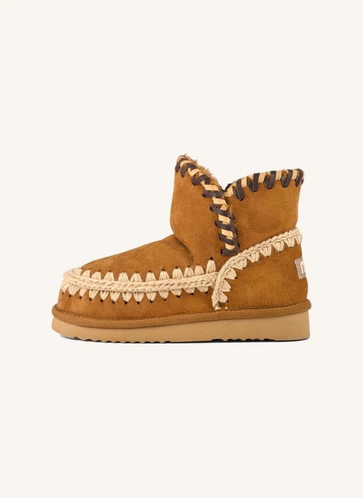 Mou - Botas Eskimo con costura | Cognac