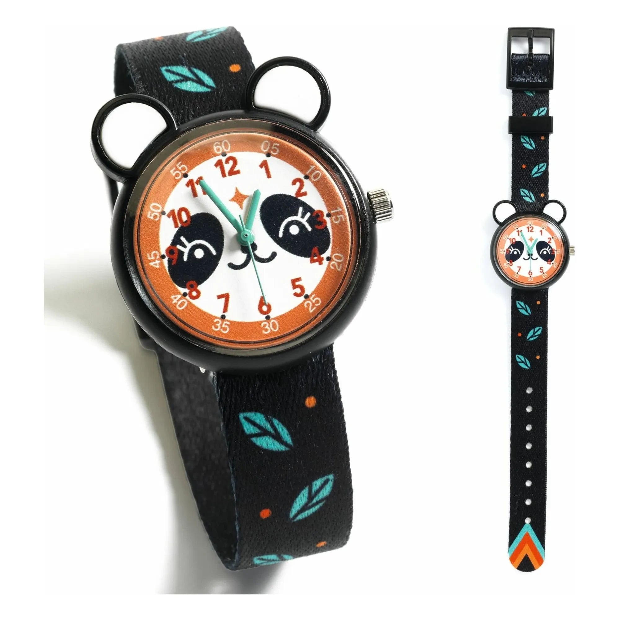 Djeco - TICLOCK - Reloj Panda | Negro