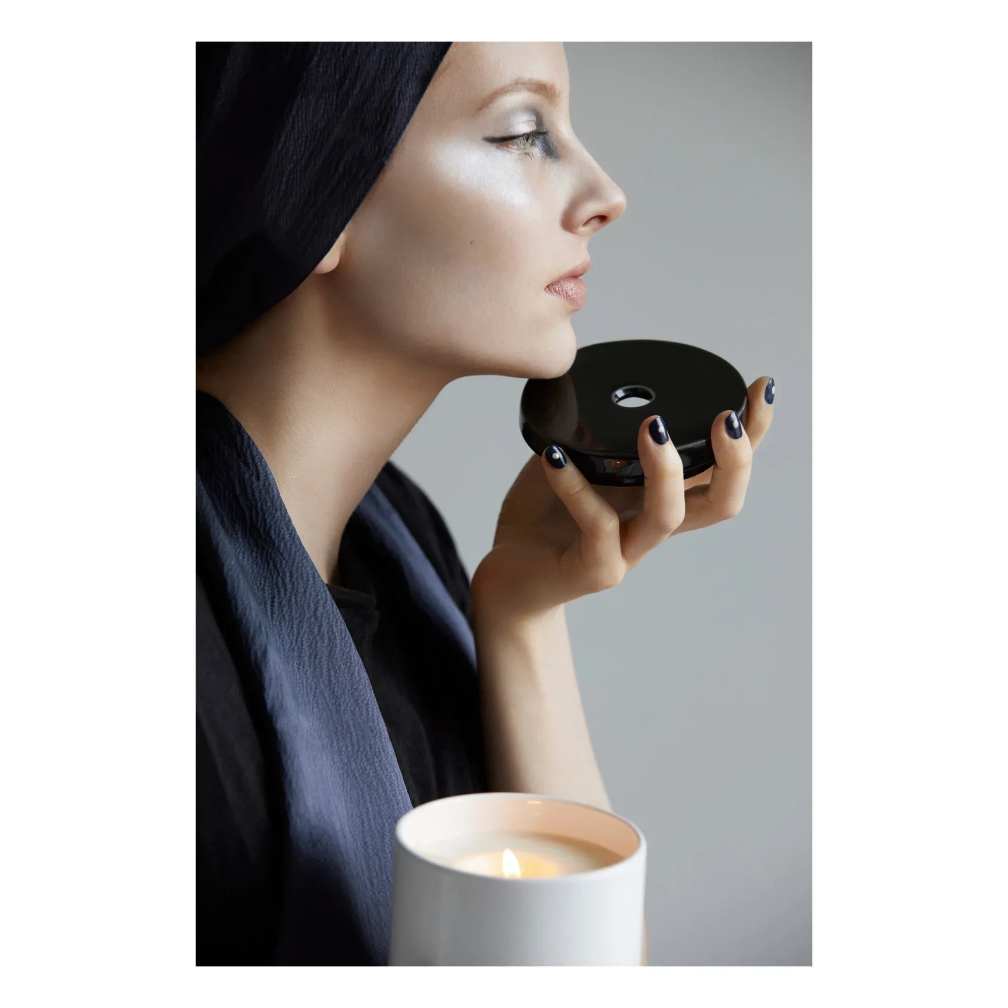 Night Space - True Black Candle - Primavera natural, Naranja