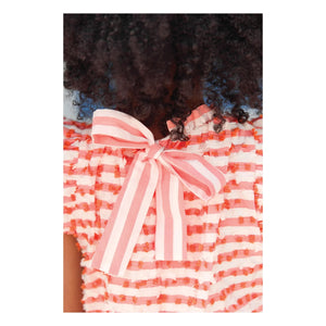 Tartine et Chocolat - Vestido sin mangas de rayas | Blanco