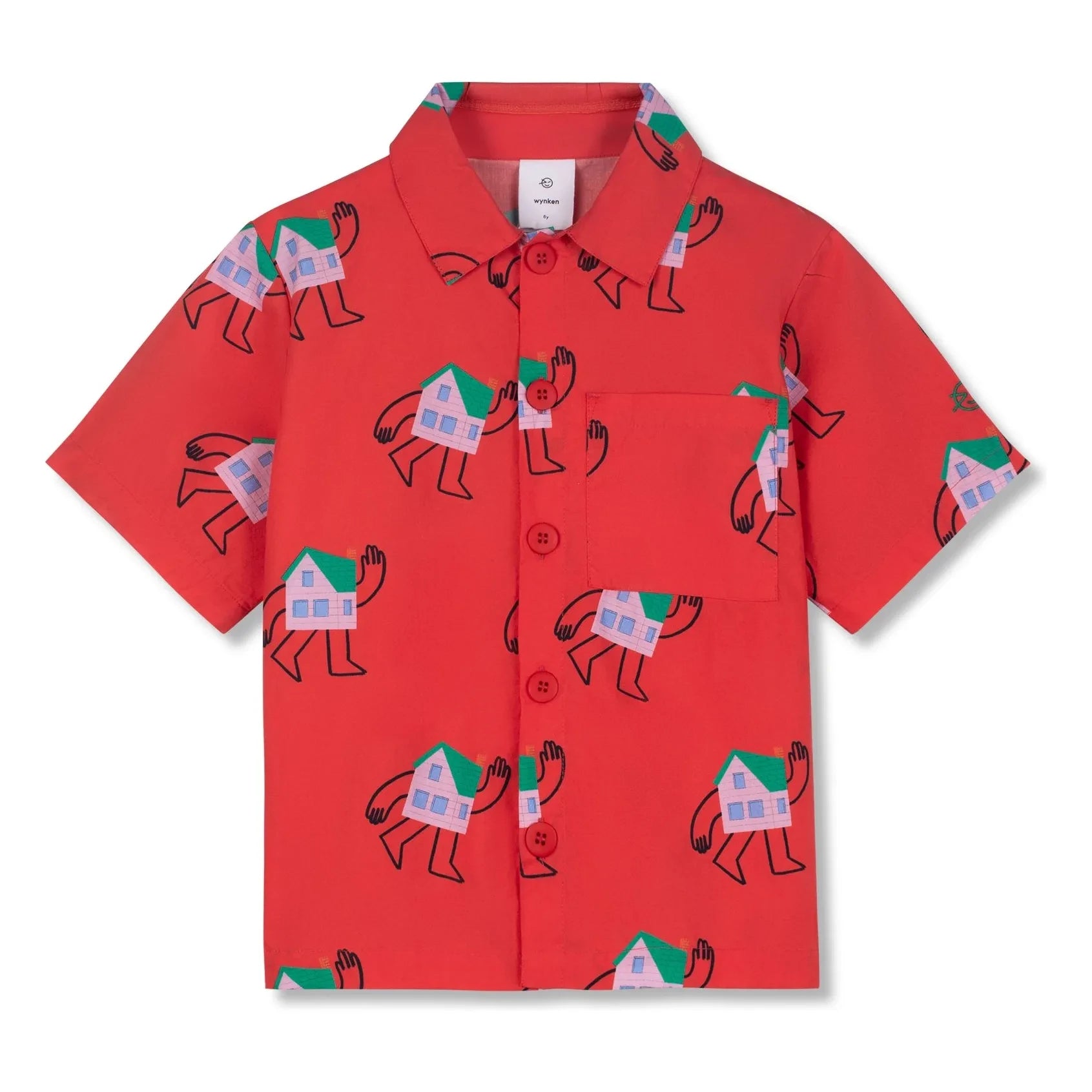 Wynken - Shirt Houses | Rojo