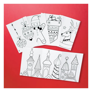Superpetit - Set de 4 rotuladores para ventanas con motivos navideños