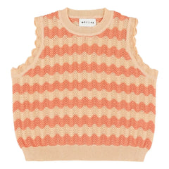 Morley - Xelmo Wave Top de ganchillo | Naranja
