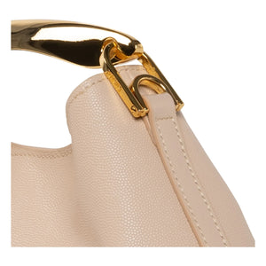 Elleme - Mini Boomerang Bag Cuero Caviar | Nude