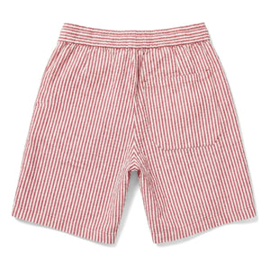 Smallable Niño - Pantalones cortos Tom a rayas | Rojo cereza