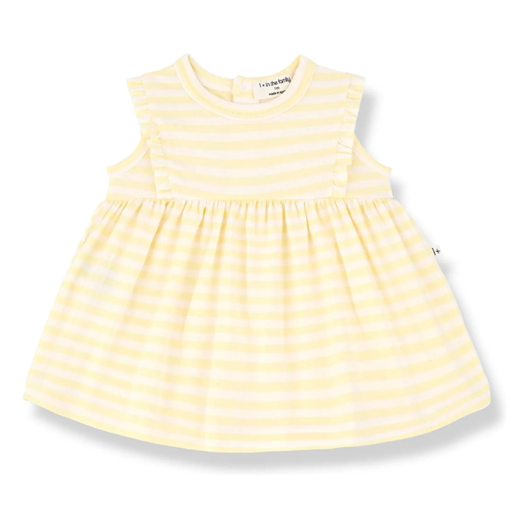 1+ in the family - Vestido de rayas Valentina | Amarillo pálido