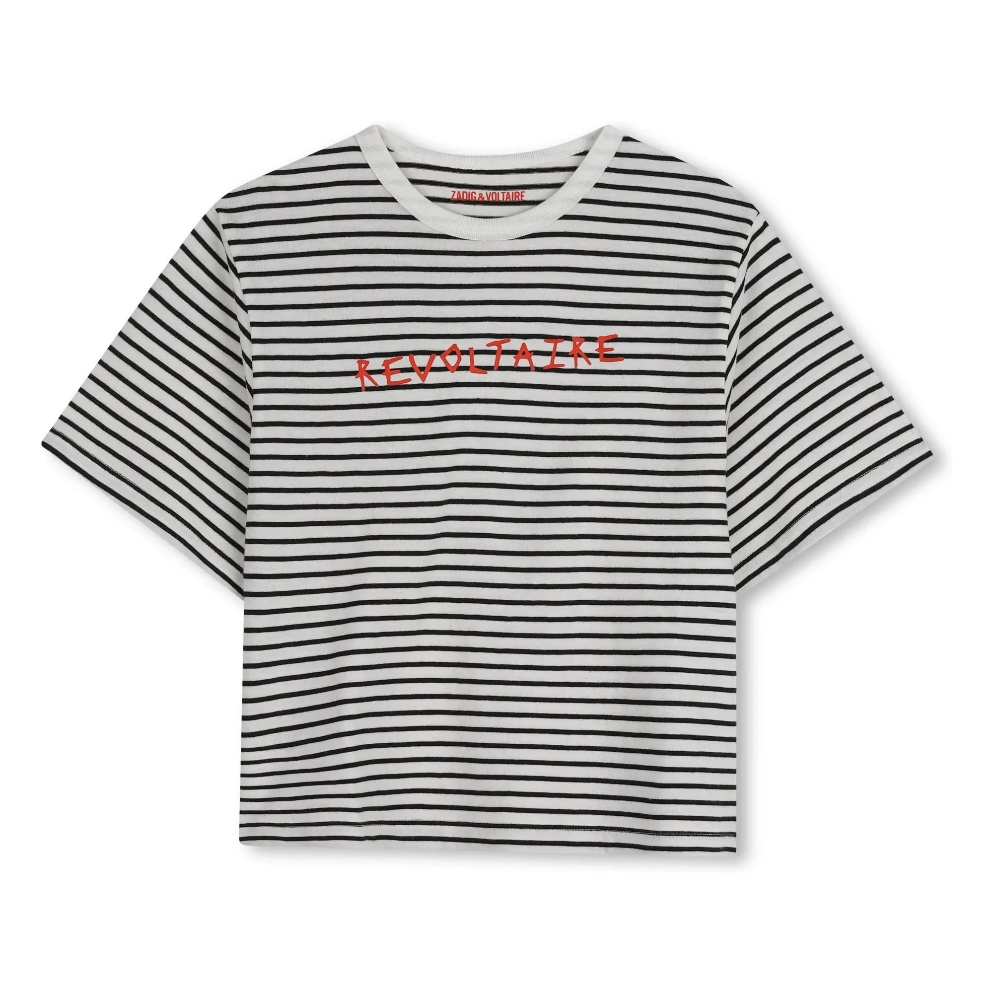Zadig & Voltaire - Camiseta Revoltaire Rayas | Crudo