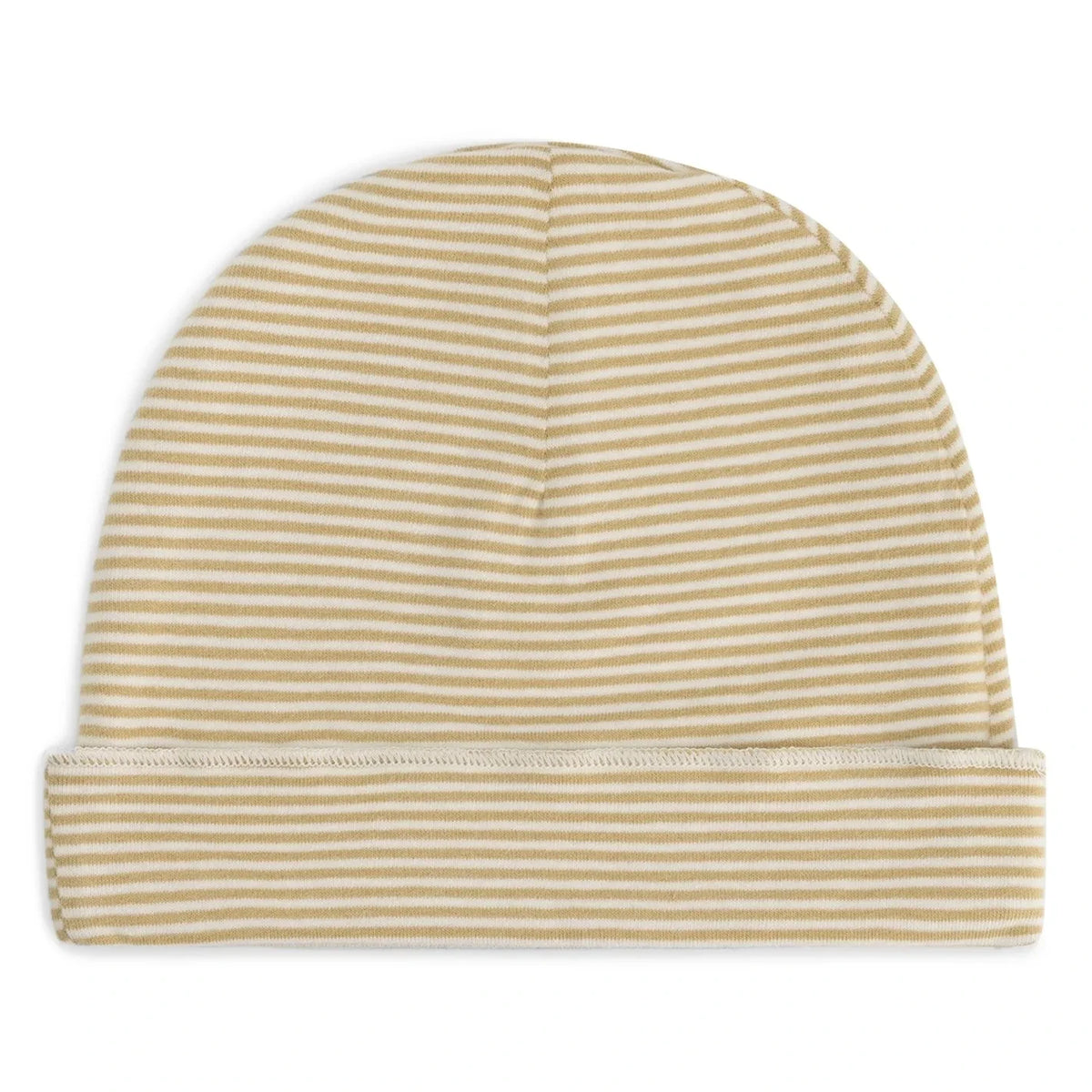 Gray Label - Gorro de algodón orgánico a rayas | Mostaza