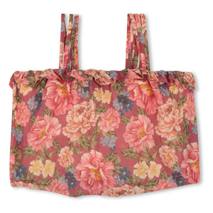 Chloé - Top de Algodón Orgánico con Estampado de Flores | Palisandro