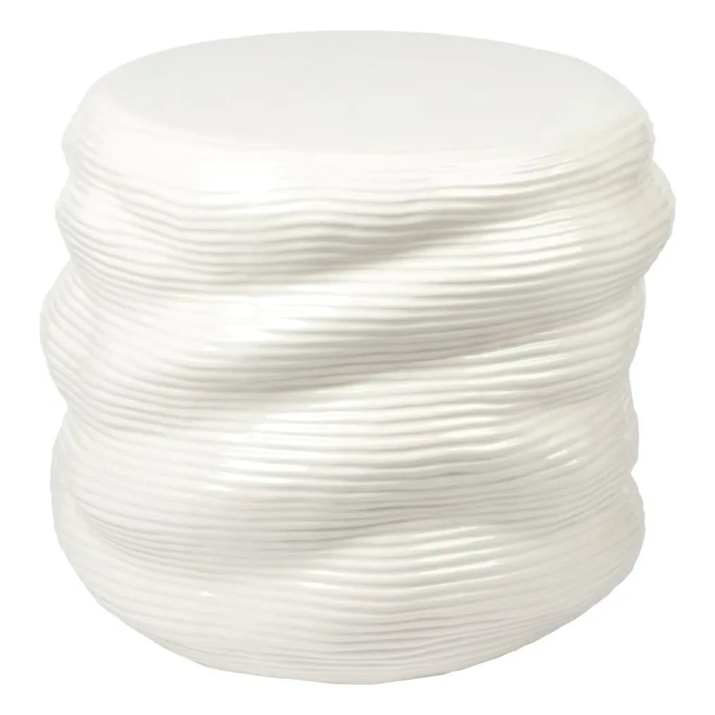 Broste Copenhagen - Mesa auxiliar de gres | Crema