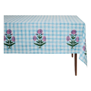 Doing Goods - Mantel de cuadros Iris | Azul