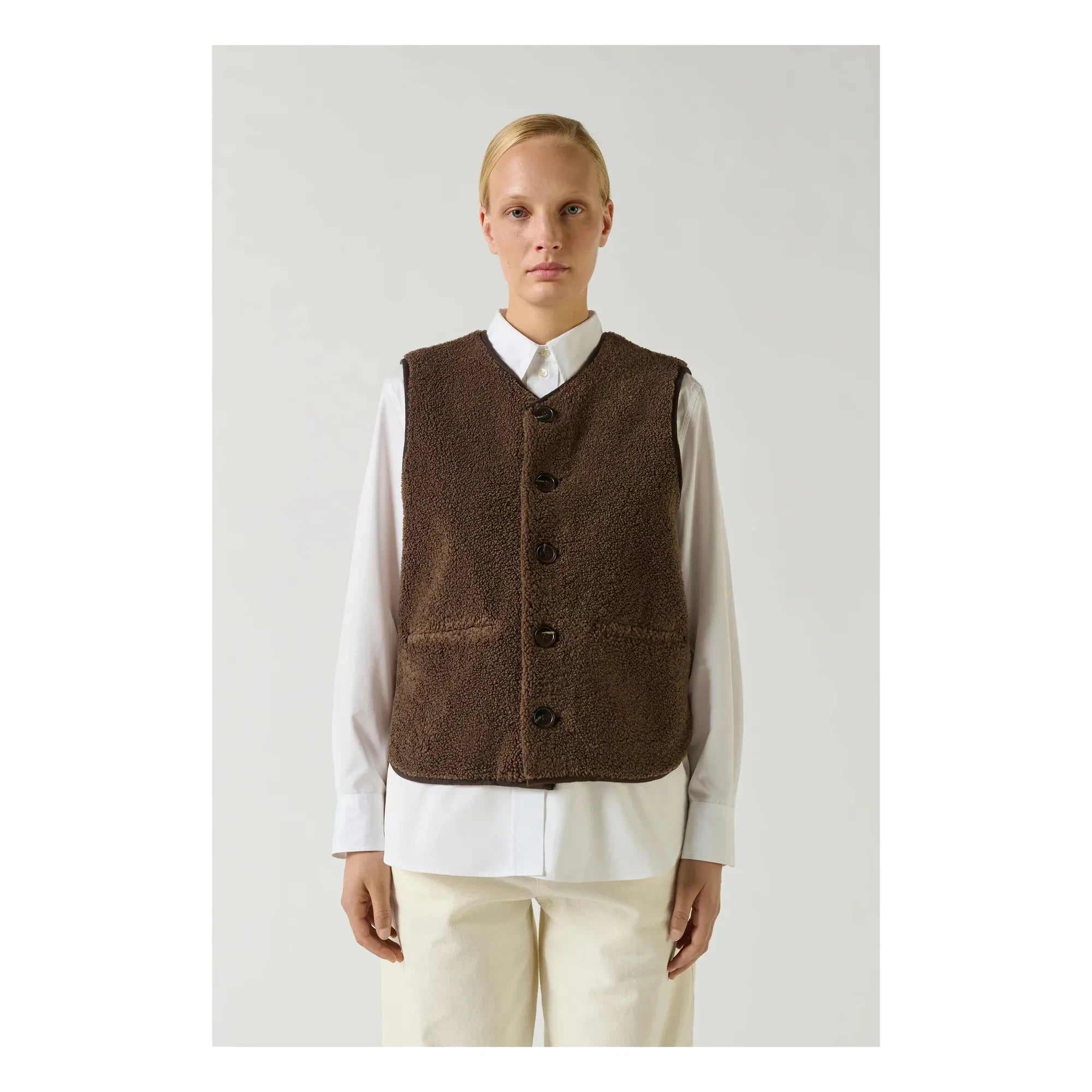 Soeur - Chaqueta Sherpa con Cremallera | Marrón
