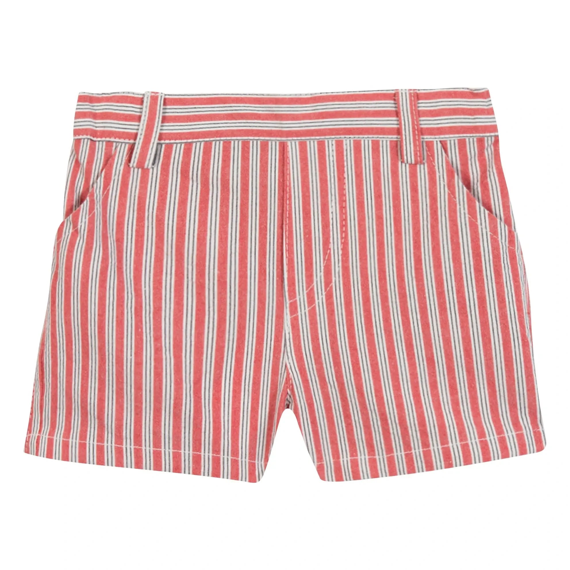 Tartine et Chocolat - Shorts de rayas | Rojo